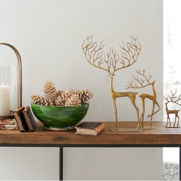 NWT Pottery Barn Brass Merry Reindeer Size Large - Picture 6 of 6